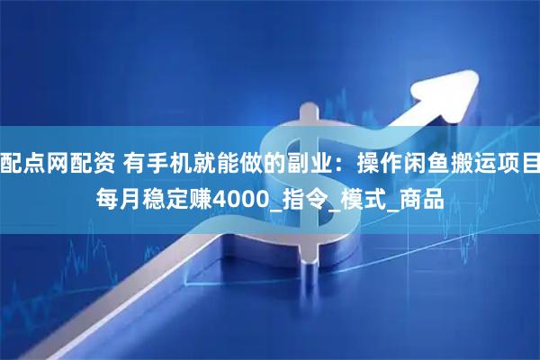 配点网配资 有手机就能做的副业：操作闲鱼搬运项目每月稳定赚4000_指令_模式_商品