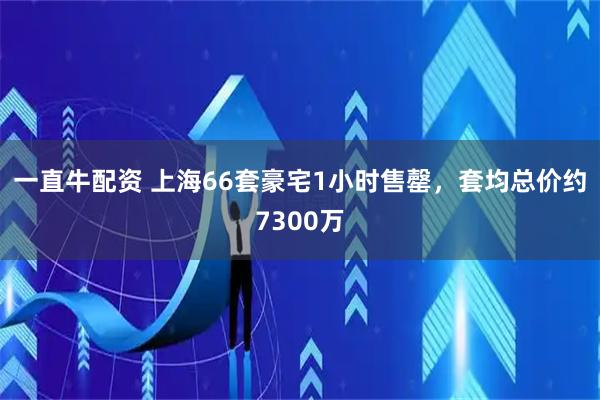 一直牛配资 上海66套豪宅1小时售罄，套均总价约7300万