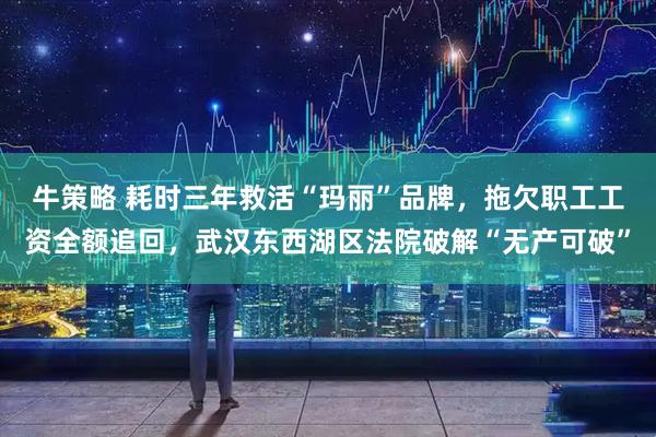 牛策略 耗时三年救活“玛丽”品牌，拖欠职工工资全额追回，武汉东西湖区法院破解“无产可破”